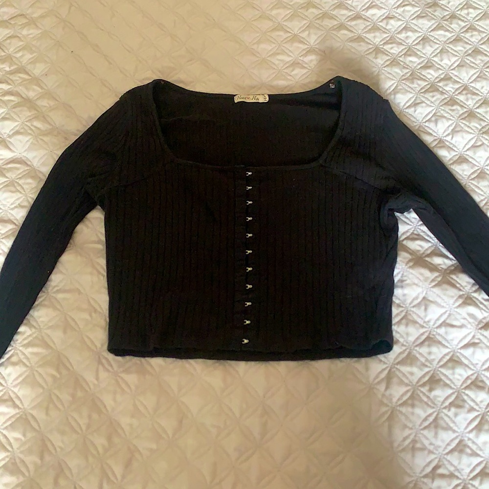 Black Long Sleeve Top